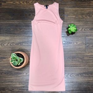 F21 Coral Midi Dress